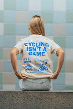 Afbeelding in Gallery-weergave laden, &quot;Cycling isn&#39;t a game&quot; Oversized T-Shirt (unisex)
